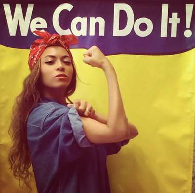Fonction symbolique des images : Détournement d'une célèbre affiche de propagande américaine par Beyoncé